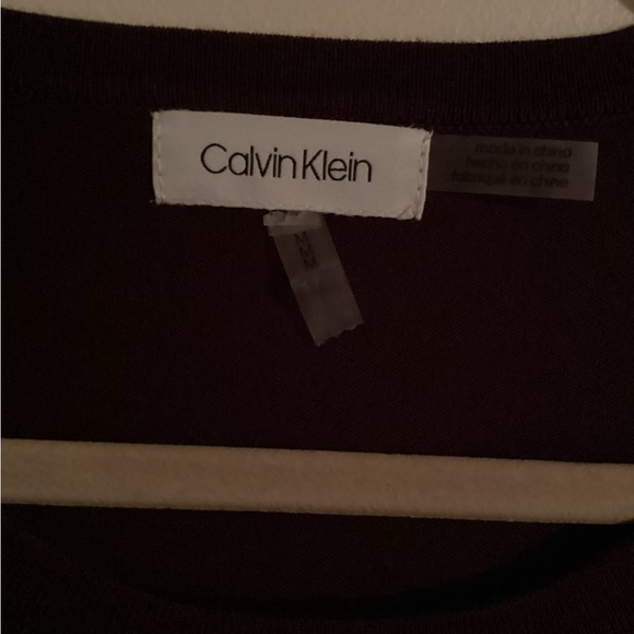 Calvin Klein Pearl Sweater with Faux Blouse - Picture 4 of 5